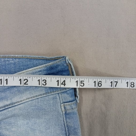 H&M Skinny Fit Distressed Jeans Womens Size 30 High Rise comfort Stretch Blue - Picture 11 of 12